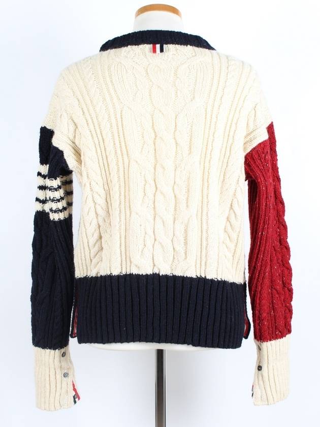 Multicolor cable knit - THOM BROWNE - BALAAN 4