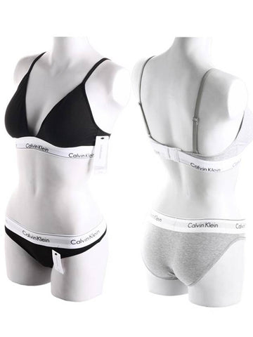 Underwear women s sports bra triangle bikini panties set CK 5650 3787 - CALVIN KLEIN - BALAAN 1