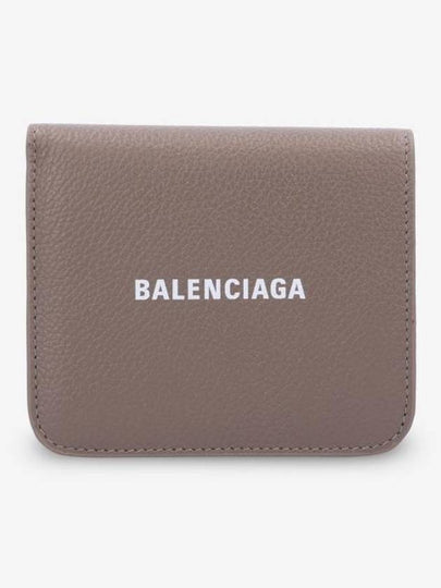 Logo Coin Pocket Flap Half Wallet Brown - BALENCIAGA - BALAAN 2