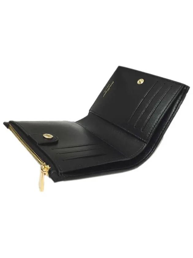 Vara Bow Half Wallet Black - SALVATORE FERRAGAMO - BALAAN 5