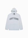 Retro Full Zip Hoodie Light Gray Heather 10027083 A04 - CONVERSE - BALAAN 2