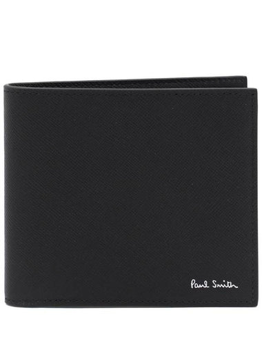 Commuter Mini Interior Half Wallet Black - PAUL SMITH - BALAAN 1