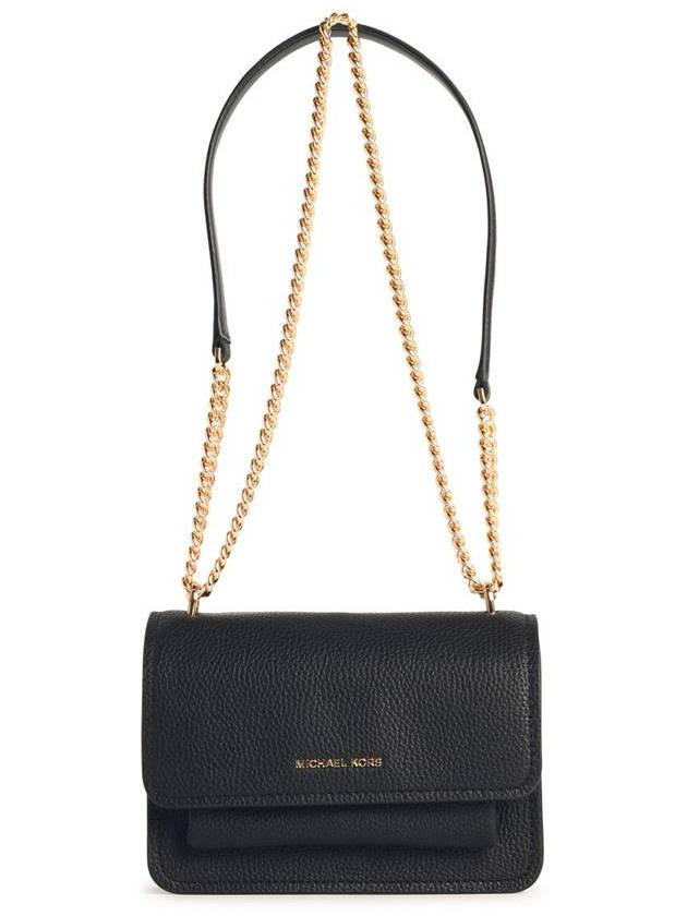 Michael Kors 'Claire' Black Leather Crossbody Bag - MICHAEL KORS - BALAAN 1