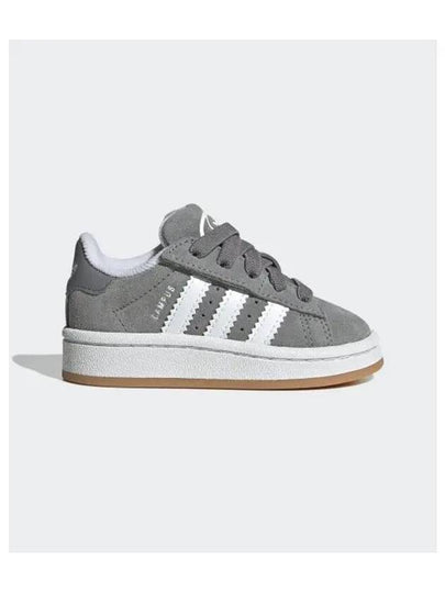 Kids Campus 00s Comfort Closure Elastic Lace Sneakers Grey Three - ADIDAS - BALAAN 2