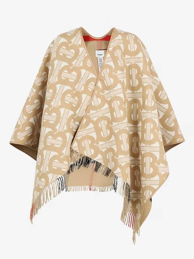 Reversible TB Monogram Check Cape Beige - BURBERRY - BALAAN 4