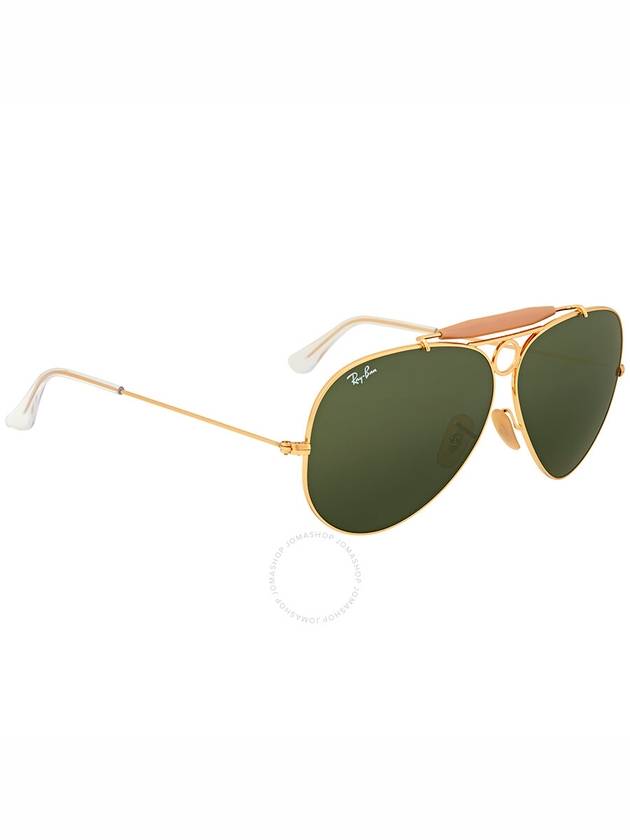 Ray Ban Shooter Green Classic G-15 Aviator Unisex Sunglasses RB3138 001 62 - RAY-BAN - BALAAN 2