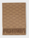 Beige Toffee Cashmere Triomphe Reversible Scarf 2AW02252U 02LG - CELINE - BALAAN 3