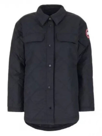 Albany Quilted Shirt Jacket Black - CANADA GOOSE - BALAAN 2