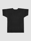 Pleated Short Slevee T-Shirt Black - ISSEY MIYAKE - BALAAN 2