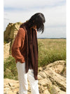 Cashmere Pashmina Muffler Deep Brown - WILL'O THE WISP - BALAAN 3