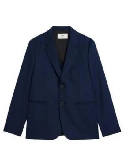 Two Button Blazer Jacket Navy - AMI - BALAAN 2