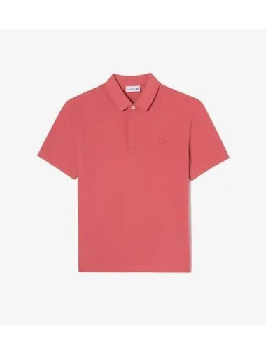 Men s PARIS Short Sleeve Polo Indigo Pink - LACOSTE - BALAAN 1