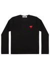 Red Heart Wappen Long-Sleeve T-Shirt Black  P1 T118 1 - COMME DES GARCONS - BALAAN 2