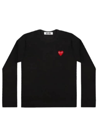 AX T118 051 1 P1T118 AZ Red Heart Waffen Long Sleeve T Shirt - COMME DES GARCONS - BALAAN 1