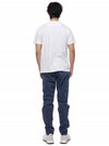 Organic Cotton Short Sleeve T-Shirt White - STONE ISLAND - BALAAN 6