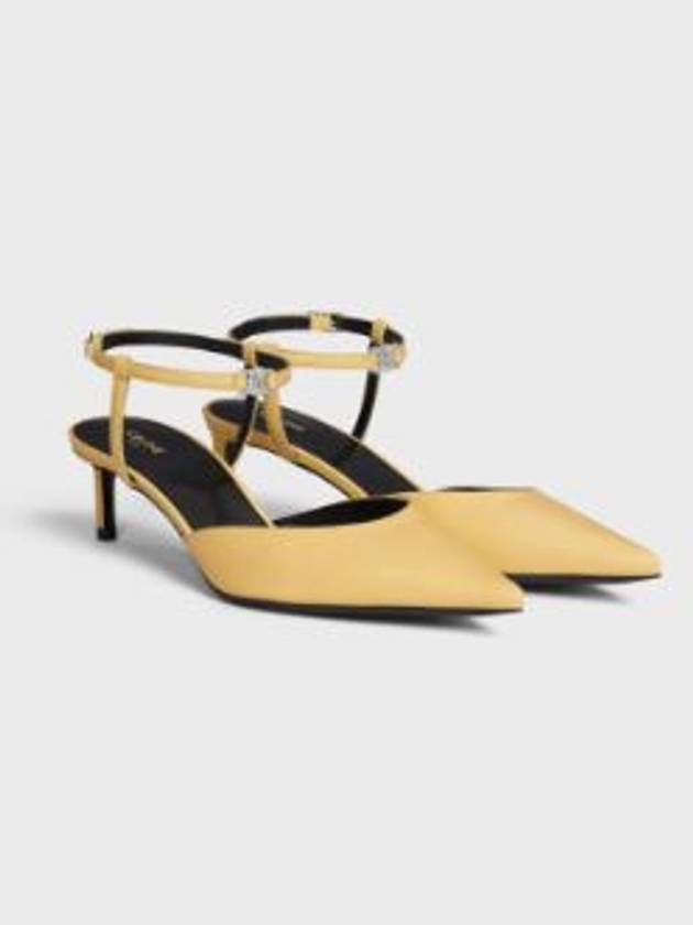 Women's Logo Slingback Heel Yellow - CELINE - BALAAN 5