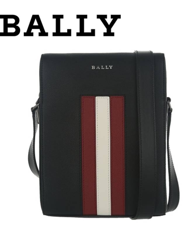 Edoh Leather Cross Bag Black - BALLY - BALAAN 2