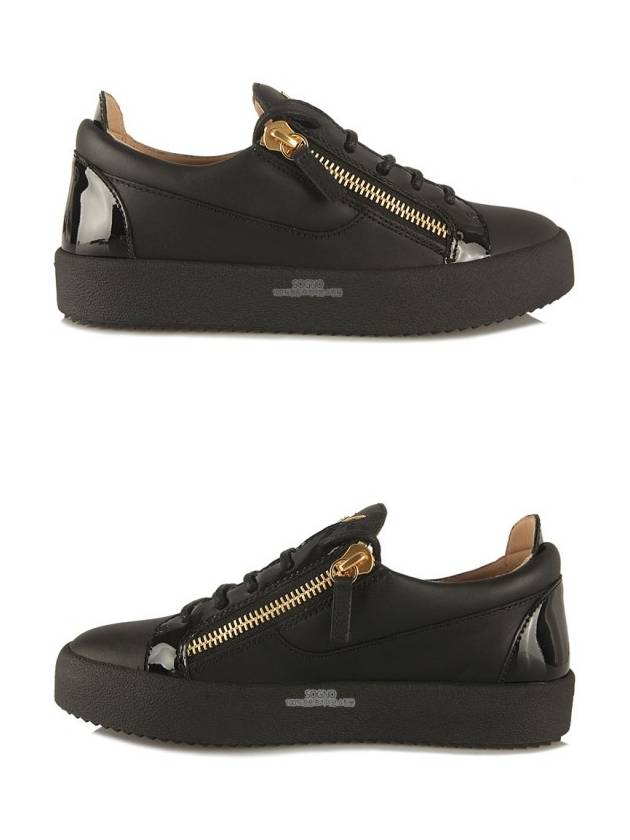 Frankie Crocodile Effect Low-Top Sneakers Black - GIUSEPPE ZANOTTI - BALAAN 6