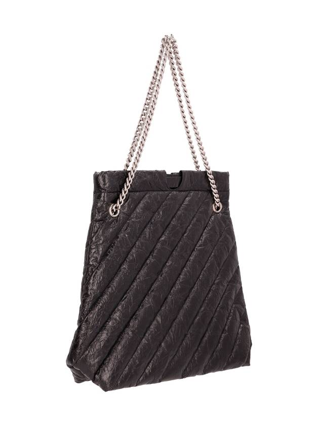 Medium Crush Quilted Tote Bag Black - BALENCIAGA - BALAAN 3