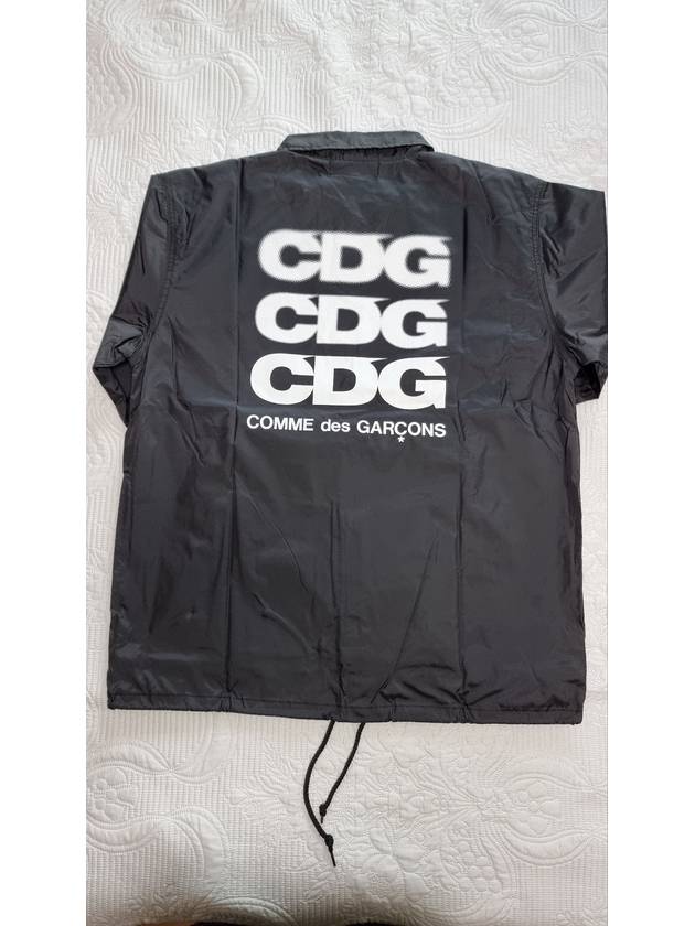 CDG Back logo Coach Jacket Black - COMME DES GARCONS - BALAAN 4