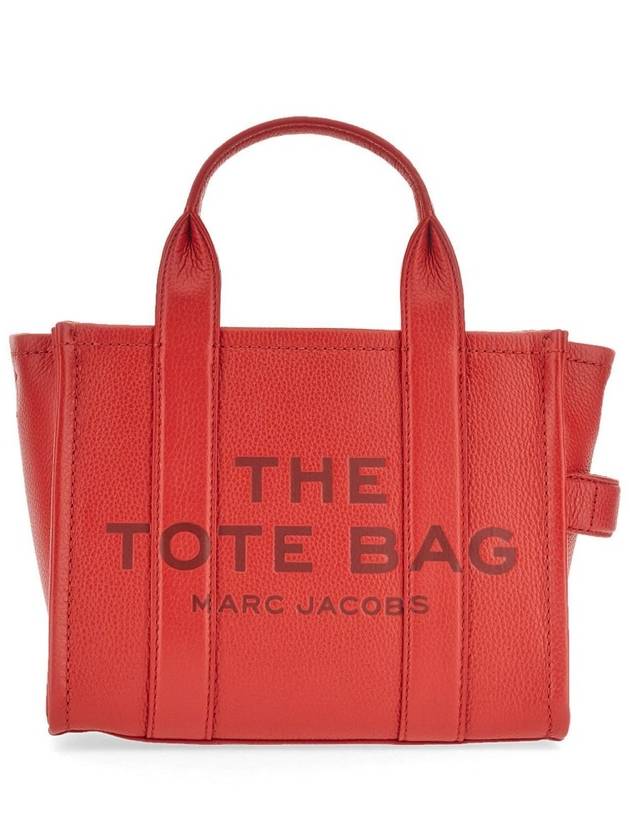 Small Leather Tote Bag Red - MARC JACOBS - BALAAN 3