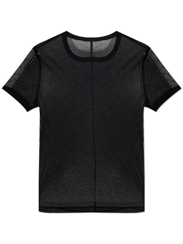 Crew Neck Short Sleeve T Shirt Black - HELMUT LANG - BALAAN 2