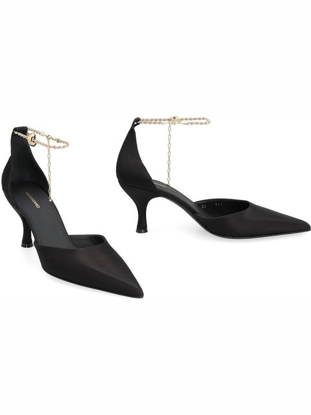 Dana Ankle Chain Pumps Black - SALVATORE FERRAGAMO - BALAAN 4