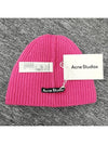 Small Face Logo Beanie Pink - ACNE STUDIOS - BALAAN 8