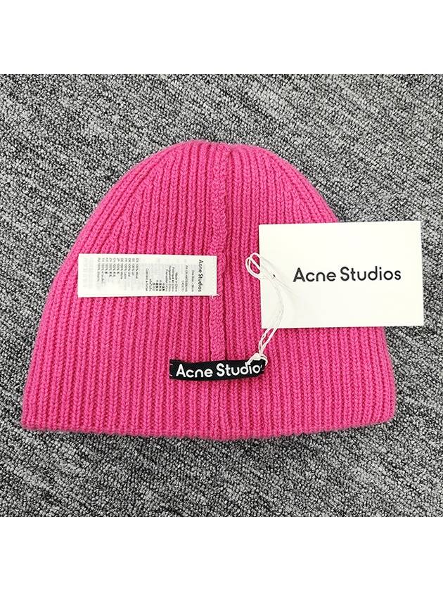 Small Face Logo Beanie Pink - ACNE STUDIOS - BALAAN 8