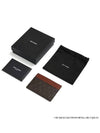 Monogram Canvas Card Wallet Brown - SAINT LAURENT - BALAAN 5