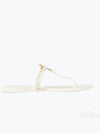 Roxanne Jelly Logo Flip Flops White - TORY BURCH - BALAAN 2