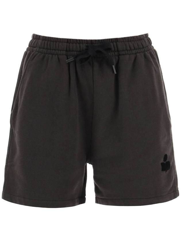 Logo Detail Drawstring Shorts Brown - ISABEL MARANT ETOILE - BALAAN 2