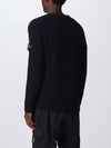 Lambs Wool V-Neck Knit Top Navy - STONE ISLAND - BALAAN 4