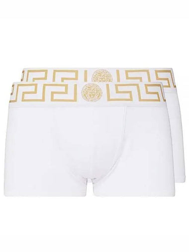 Logo Cotton Briefs 2-Pack Set White - VERSACE - BALAAN 1