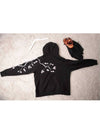 cherry blossom embroidery raglan brushed hoodie BLACK - ASIHA - BALAAN 4