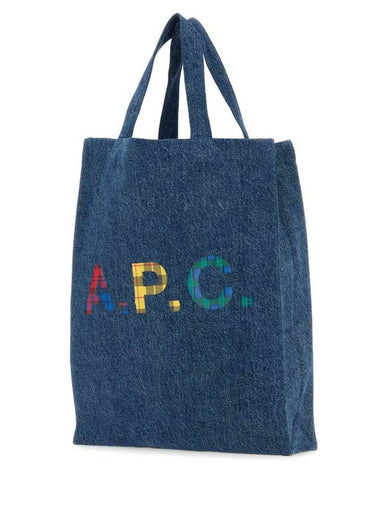 Lou Mini Tote Bag Blue - A.P.C. - BALAAN 1