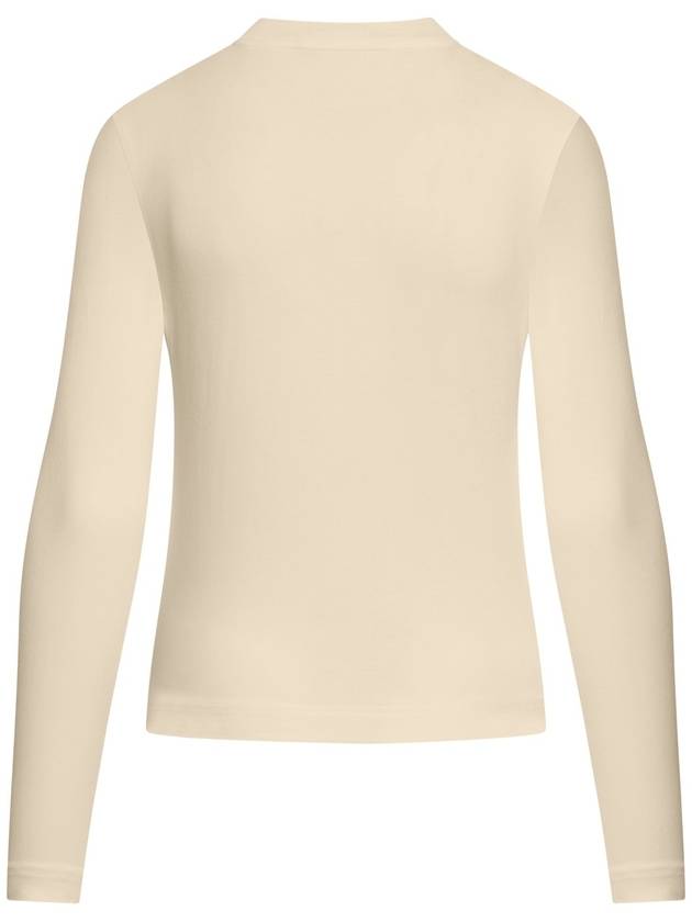 Le Gros Grain Manches Long Sleeve T-Shirt Beige - JACQUEMUS - BALAAN 3