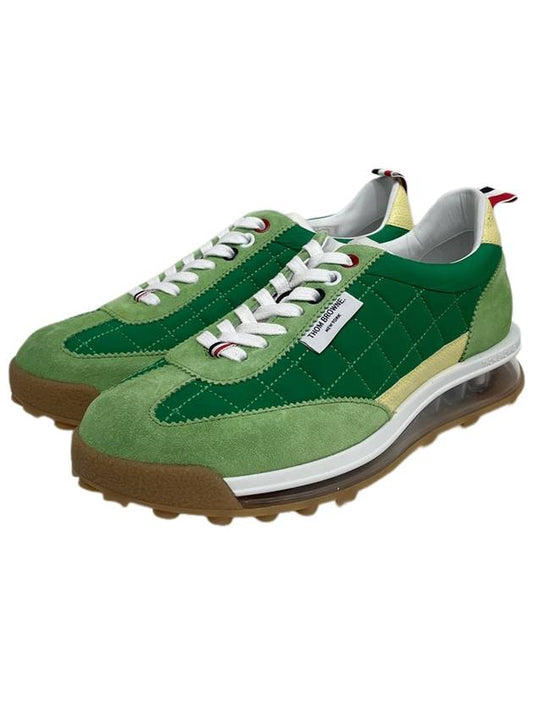 Men's Tech Runner Low Top Sneakers Green - THOM BROWNE - BALAAN 2