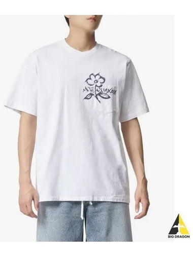 Joe Cross Print Pocket Short Sleeve T Shirt White MP494NLP014A - ENGINEERED GARMENTS - BALAAN 1