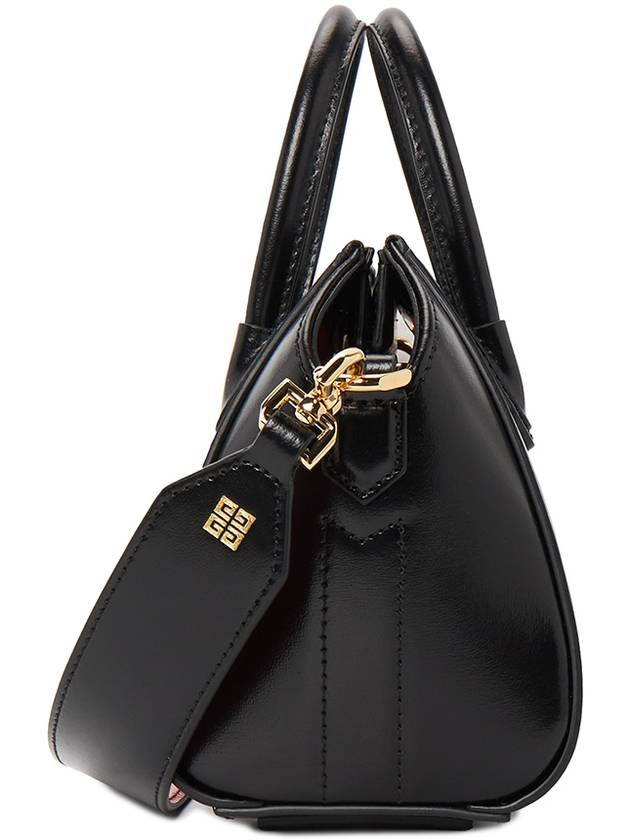 Antigona Small Leather Tote Bag Black - GIVENCHY - BALAAN 4