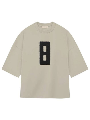 Embroid 8 Milan Short Sleeve T-Shirt Beige - FEAR OF GOD - BALAAN 1