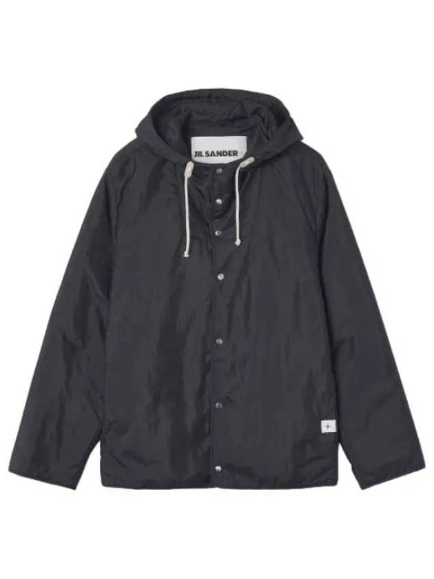 hooded jacket dark blue jumper - JIL SANDER - BALAAN 1