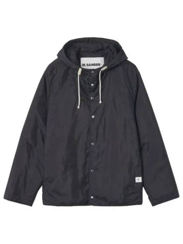 hooded jacket dark blue - JIL SANDER - BALAAN 1