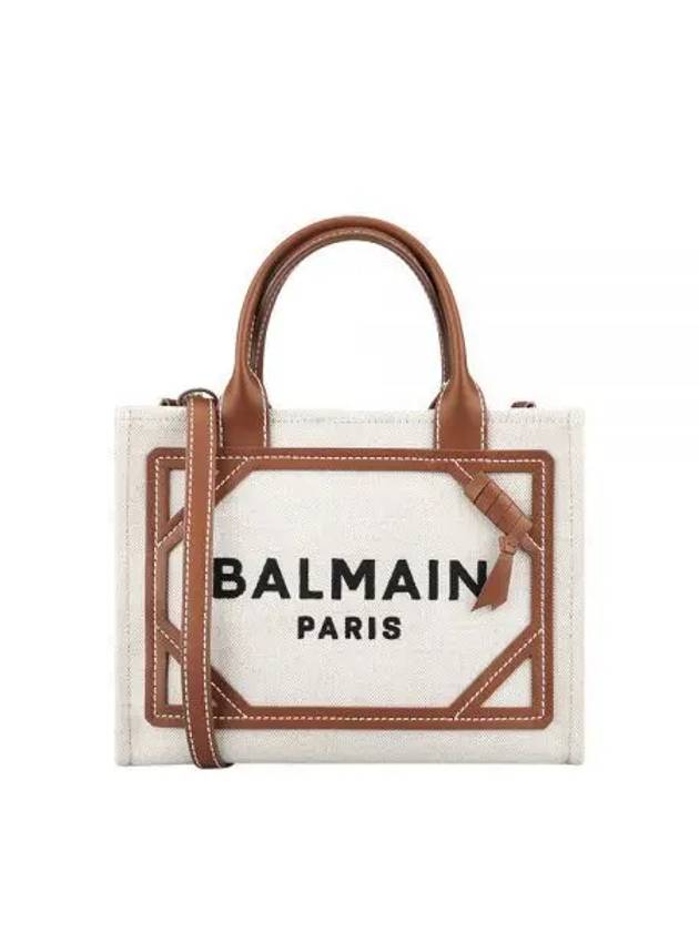 CN1FE809TDCS GEM embroidery logo tote shoulder bag beige 270695 1121149 - BALMAIN - BALAAN 1