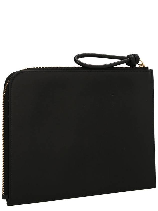 Envelope Logo Clutch Bag Black - JIL SANDER - BALAAN 3