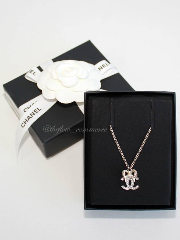 CC Logo Ribbon Necklace Gold - CHANEL - BALAAN 9