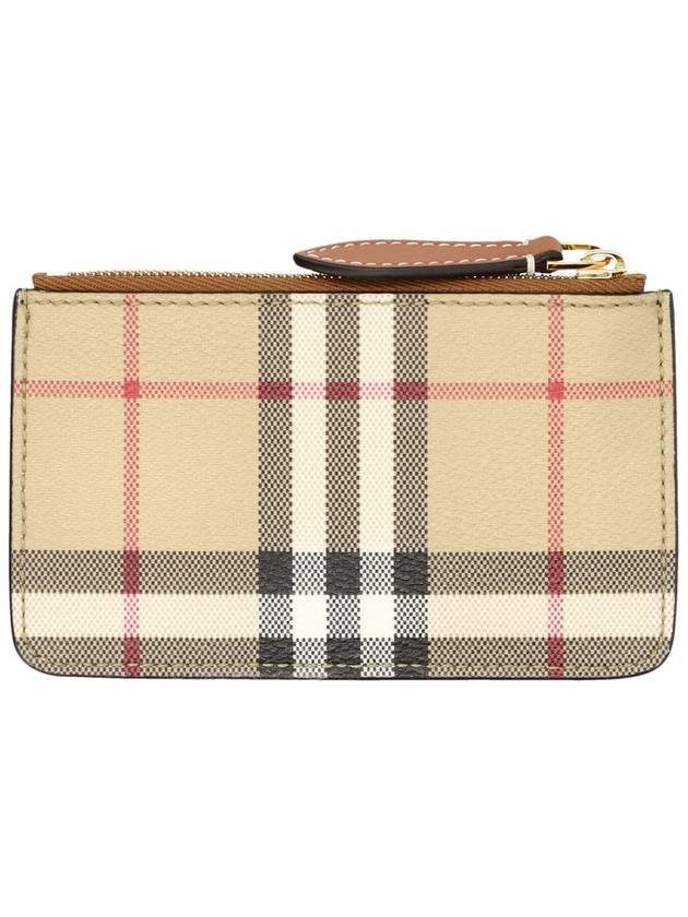 Check Print Coin Wallet Beige - BURBERRY - BALAAN 3