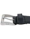 Leather Belt Black Black - PRADA - BALAAN 6