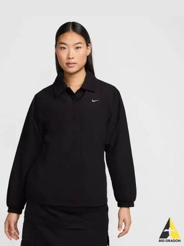 Women s Sportswear Essentials Oversized UV Woven COACH Jacket 010 - NIKE - BALAAN 1