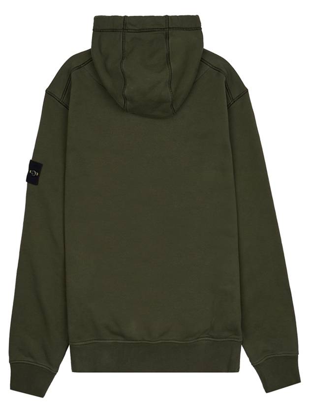 Signature Logo Patch Hoodie Olive - STONE ISLAND - BALAAN 3